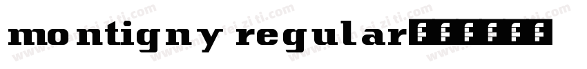 montigny regular字体转换